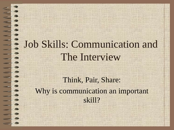 Preview of Interview Skills: Communication