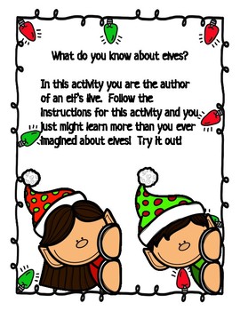 Interview an Elf! by It's Becky Time | TPT