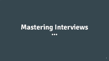 Preview of Interview lessons for the IT field