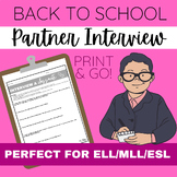 Interview with a Classmate:  Back To School First Day Rela