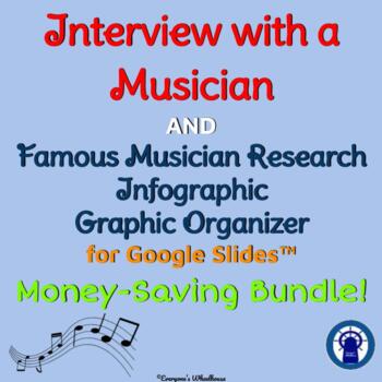 Preview of Interview with a Musician Project & Infographic Bundle for Google Slides™