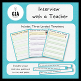 Interview with a Teacher - Template and Questions - Three 