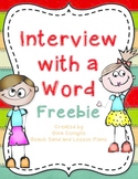 Interview with a Word Freebie