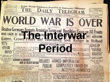 Preview of WWII: Interwar Period Unit Plan (Global Studies) - Common Core