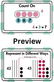 Preview of Into Math 1st Grade - Anchor Charts (Polka Dot)