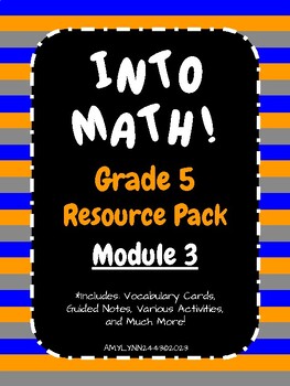 Preview of Into Math Grade 5 Module 3 Bundle (Lessons 1-4) HMH IntoMath Fifth Grade