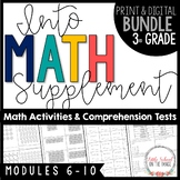 Into Math Third Grade Supplement BUNDLE Modules 6 - 10 | P