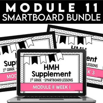 Preview of Into Reading 1st Grade SMARTBOARD Slides - Module 11 BUNDLE