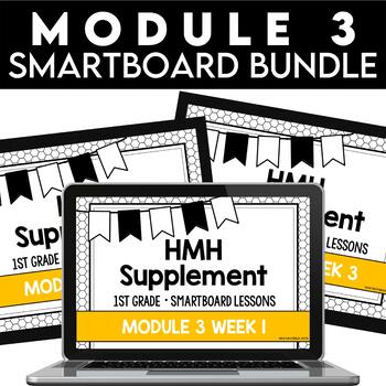 Preview of Into Reading 1st Grade SMARTBOARD Slides - Module 3 BUNDLE