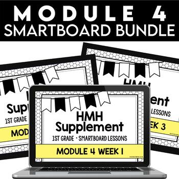 Preview of Into Reading 1st Grade SMARTBOARD Slides - Module 4 BUNDLE