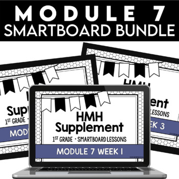 Preview of Into Reading 1st Grade SMARTBOARD Slides - Module 7 BUNDLE