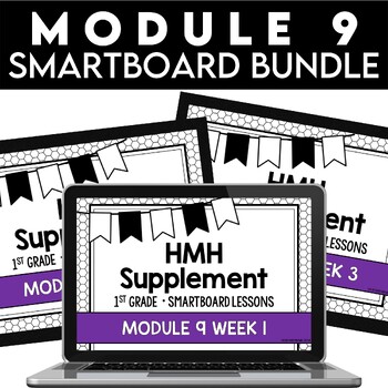 Preview of Into Reading 1st Grade SMARTBOARD Slides - Module 9 BUNDLE