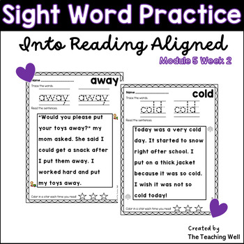 Preview of Into Reading Aligned Sight Word Practice Module 5 Week 2