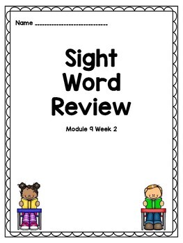Preview of Into Reading Aligned Sight Word Practice Module 9 Week 2