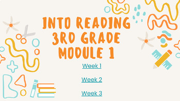 Preview of Into Reading HMH 3rd Grade Module 1 Assessments
