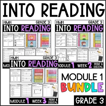 Preview of Into Reading HMH 3rd Grade: Module 1 Supplemental BUNDLE • with GOOGLE Slides