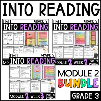 Preview of Into Reading HMH 3rd Grade: Module 2 Supplemental BUNDLE • with GOOGLE Slides