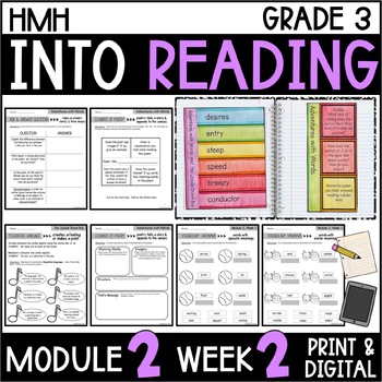 Preview of Into Reading HMH 3rd Grade Module 2 Week 2 Upside Down Boy Supplement • GOOGLE