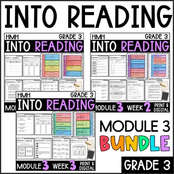 Preview of Into Reading HMH 3rd Grade: Module 3 Supplemental BUNDLE • with GOOGLE Slides