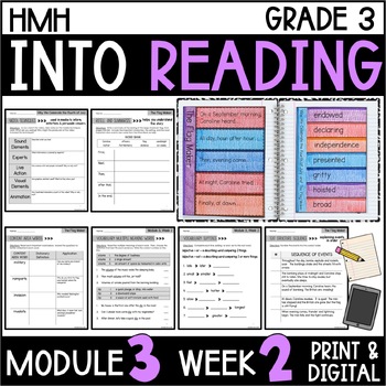 Preview of Into Reading HMH 3rd Grade Module 3 Week 2 The Flag Maker Supplement • GOOGLE