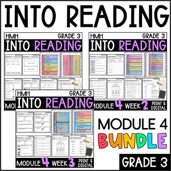 Preview of Into Reading HMH 3rd Grade: Module 4 Supplemental BUNDLE • with GOOGLE Slides