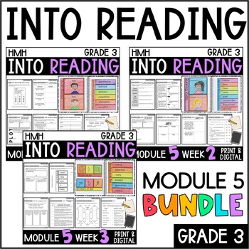 Preview of Into Reading HMH 3rd Grade: Module 5 Supplemental BUNDLE • with GOOGLE Slides