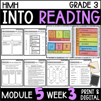 Preview of Into Reading HMH 3rd Grade Module 5 Week 3 Brothers At Bat Supplement • GOOGLE