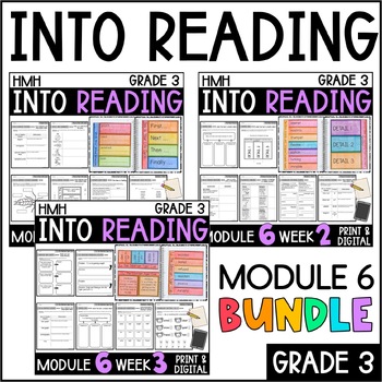 Preview of Into Reading HMH 3rd Grade: Module 6 Supplemental BUNDLE • with GOOGLE Slides