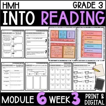 Preview of Into Reading HMH 3rd Grade Module 6 Week 3 T.J. The Siberian Tiger Cub • GOOGLE
