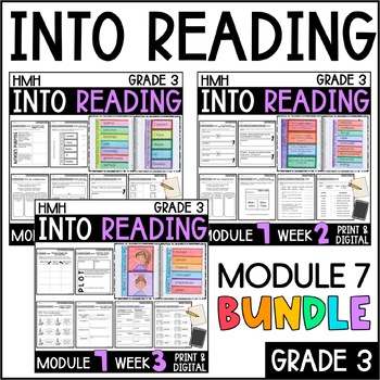 Preview of Into Reading HMH 3rd Grade: Module 7 Supplemental BUNDLE • with GOOGLE Slides
