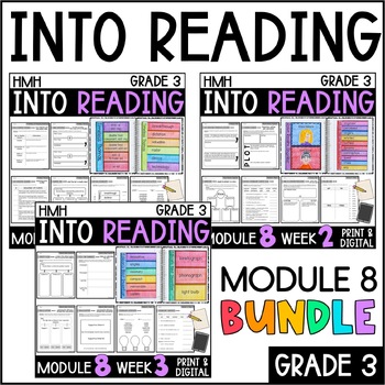 Preview of Into Reading HMH 3rd Grade: Module 8 Supplemental BUNDLE • with GOOGLE Slides