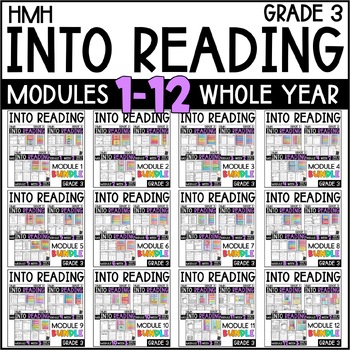 Preview of Into Reading HMH 3rd Grade WHOLE YEAR BUNDLE: Modules 1-12 Supplements • GOOGLE