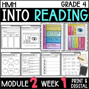 Preview of Into Reading HMH 4th Grade Mod 2 Week 1 Science Behind Sight Supplement • GOOGLE