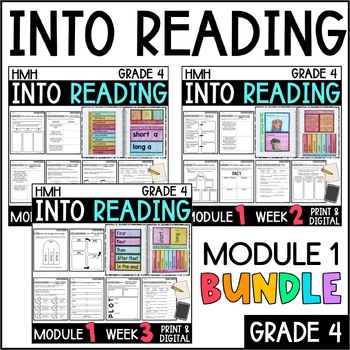 Preview of Into Reading HMH 4th Grade: Module 1 Supplemental BUNDLE • with GOOGLE Slides