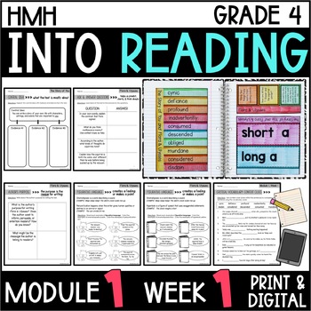 Preview of Into Reading HMH 4th Grade Module 1 Week 1 Flora and Ulysses Supplement • GOOGLE