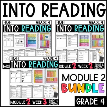 Preview of Into Reading HMH 4th Grade: Module 2 Supplemental BUNDLE • with GOOGLE Slides