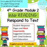 Into Reading HMH 4th Grade Module 2: Weeks 1-3 Text Respon