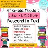 Into Reading HMH 4th Grade Module 5: Weeks 1-3 Text Respon