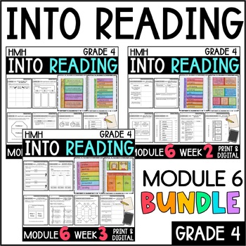 Preview of Into Reading HMH 4th Grade: Module 6 Supplemental BUNDLE • with GOOGLE Slides