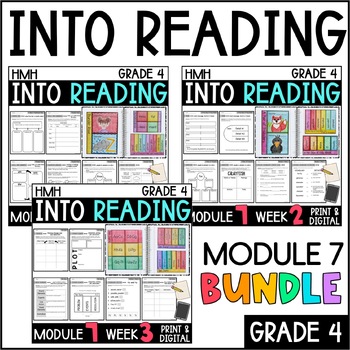 Preview of Into Reading HMH 4th Grade: Module 7 Supplemental BUNDLE • with GOOGLE Slides