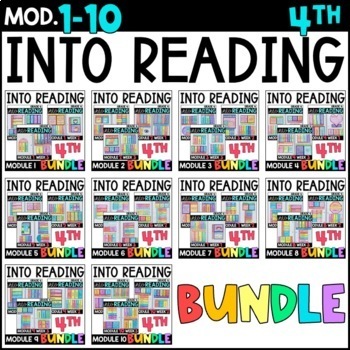 Preview of Into Reading HMH 4th Grade WHOLE YEAR BUNDLE: Module 1-10 Supplements • GOOGLE