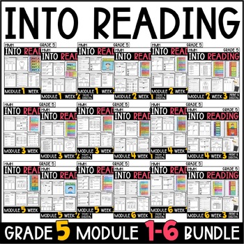 Preview of Into Reading HMH 5th Grade HALF-YEAR BUNDLE: Module 1-5 Supplements • GOOGLE