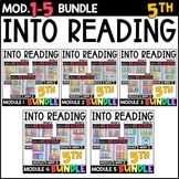 Into Reading HMH 5th Grade HALF-YEAR BUNDLE: Module 1-5 Su