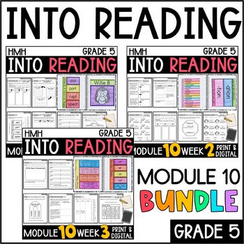 Preview of Into Reading HMH 5th Grade: Module 10 Supplemental BUNDLE • with GOOGLE Slides