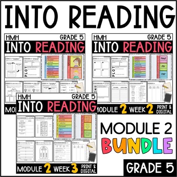 Preview of Into Reading HMH 5th Grade: Module 2 Supplemental BUNDLE • with GOOGLE Slides