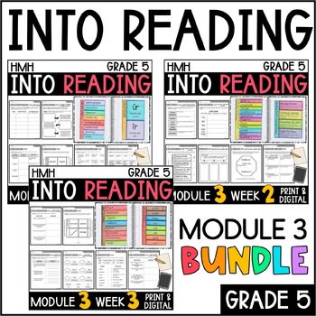 Preview of Into Reading HMH 5th Grade: Module 3 Supplemental BUNDLE • with GOOGLE Slides