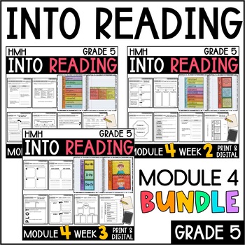Preview of Into Reading HMH 5th Grade: Module 4 Supplemental BUNDLE • with GOOGLE Slides