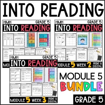 Preview of Into Reading HMH 5th Grade: Module 5 Supplemental BUNDLE • with GOOGLE Slides