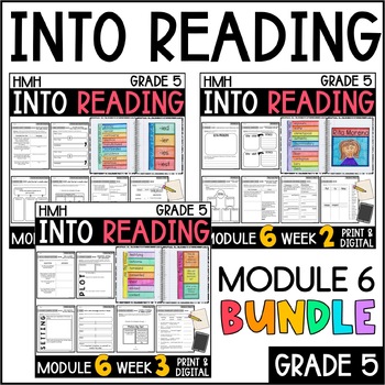 Preview of Into Reading HMH 5th Grade: Module 6 Supplemental BUNDLE • with GOOGLE Slides