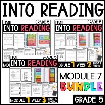 Preview of Into Reading HMH 5th Grade: Module 7 Supplemental BUNDLE • with GOOGLE Slides